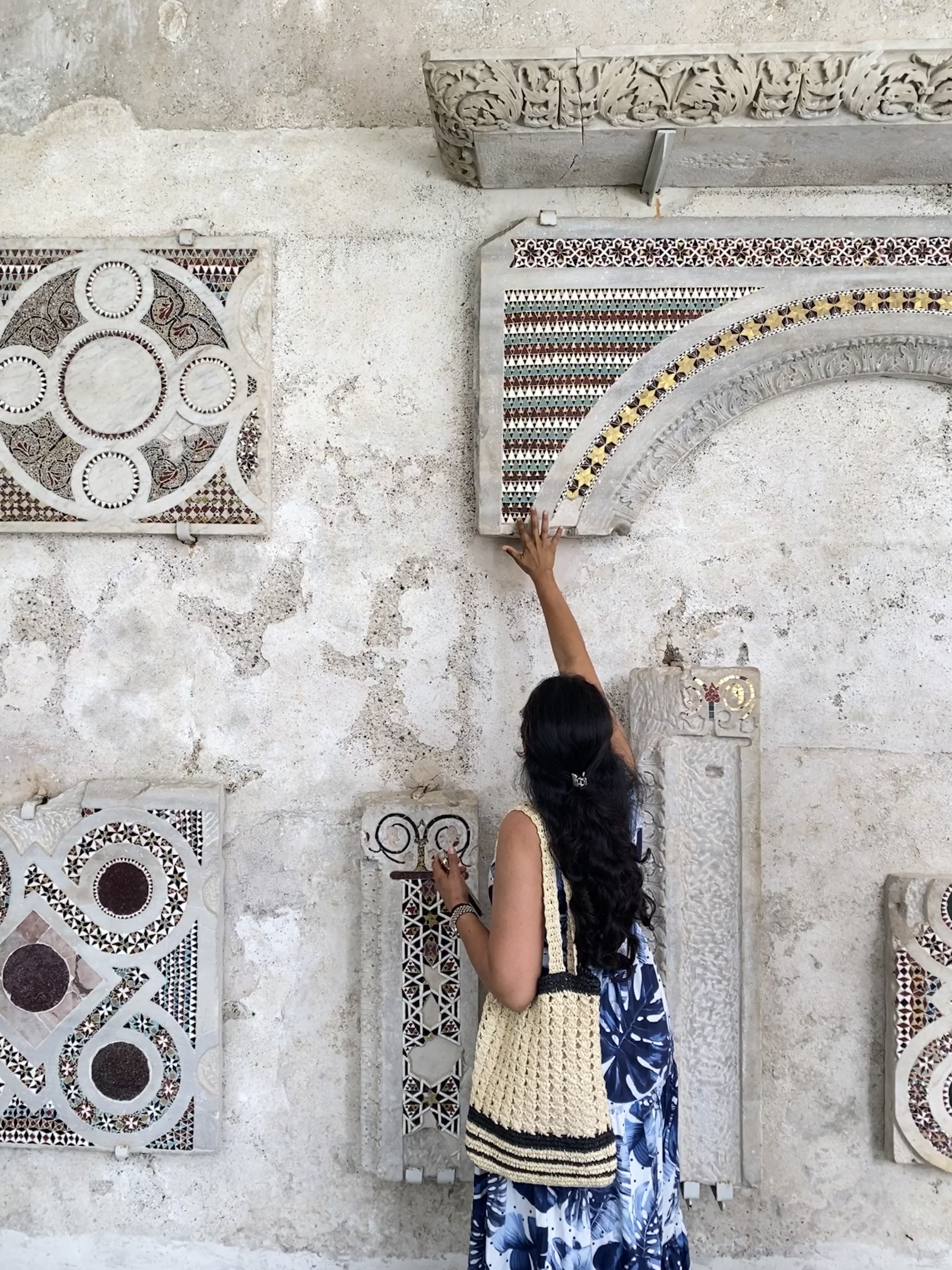 Hand-cut mosaic artwork by Seju