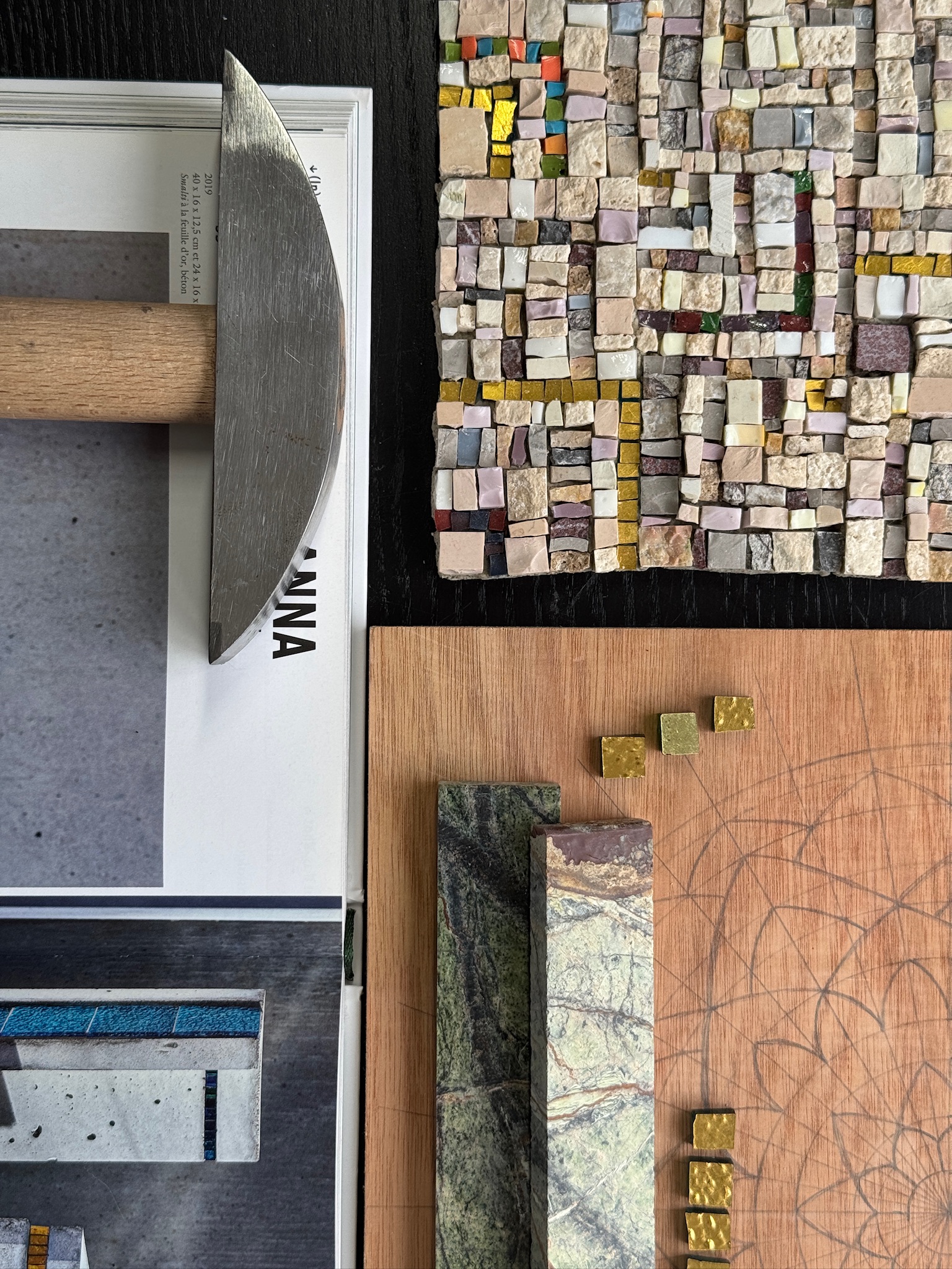 Teaching mosaic workshop